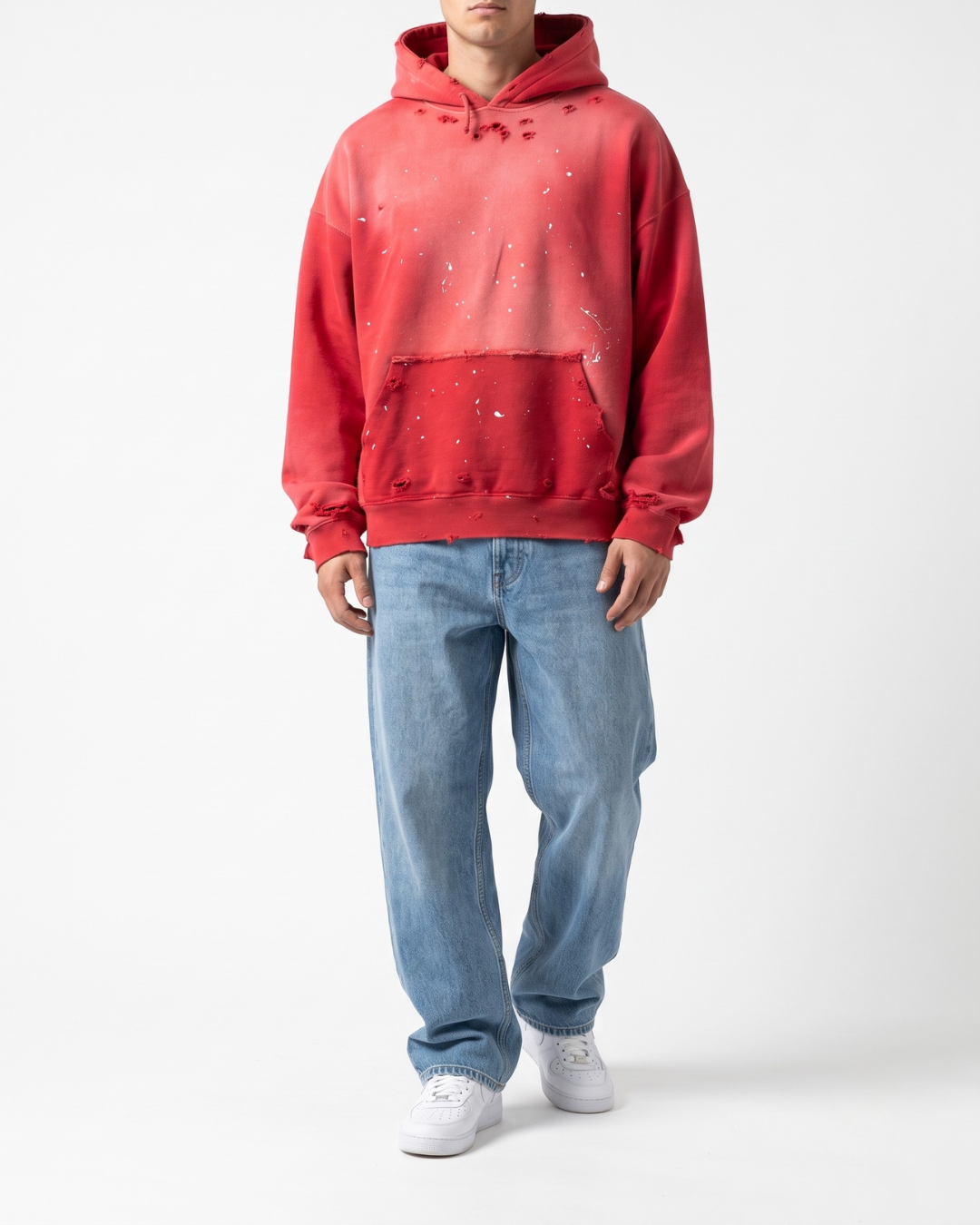 CRIMSON DISTRESS HOODIE