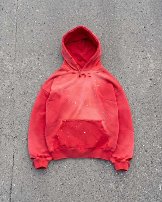 CRIMSON DISTRESS HOODIE