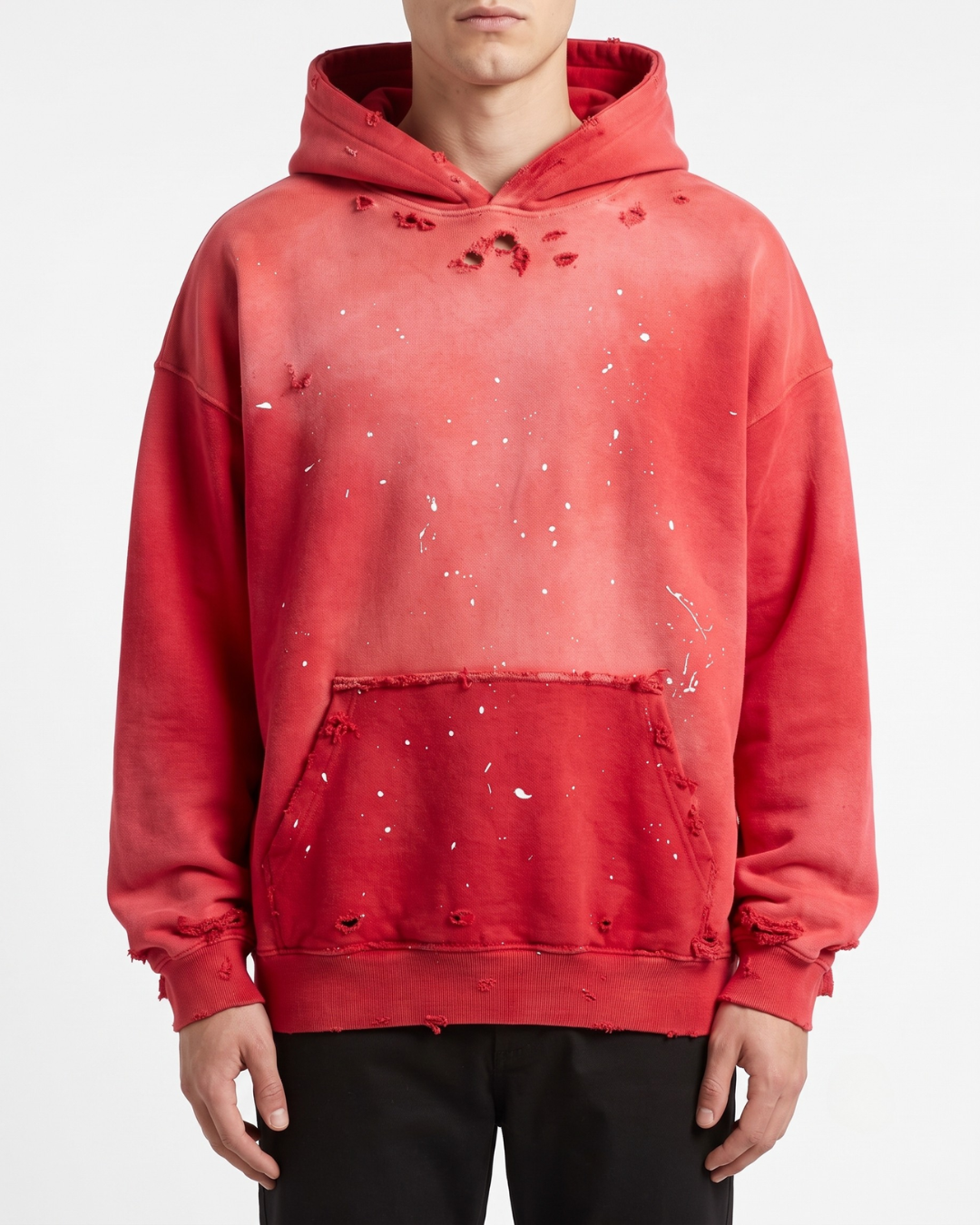 CRIMSON DISTRESS HOODIE